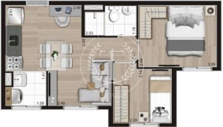 Imagem Apartamento com 2 Quartos à Venda, 36 m² em Cambuci - São Paulo
