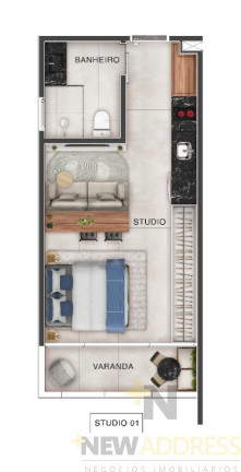 Imagem Apartamento com 1 Quarto à Venda, 30 m² em Santa Helena - Vitória Imagem Apartamento com 1 Quarto à Venda, 30 m² em Santa Helena - Vitória
