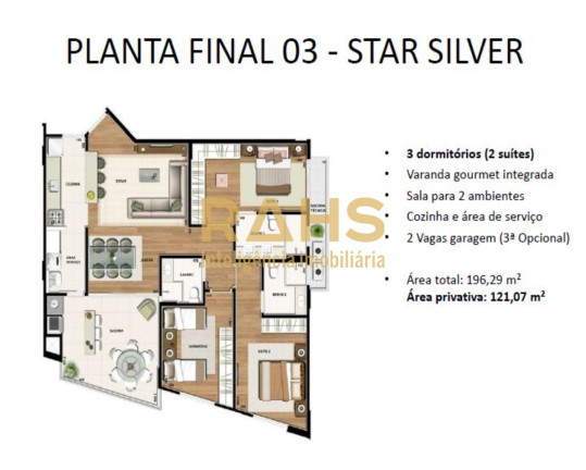 Imagem Apartamento com 3 Quartos à Venda, 121 m² em América - Joinville Imagem Apartamento com 3 Quartos à Venda, 121 m² em América - Joinville