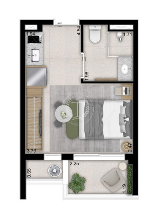 Imagem Apartamento com 1 Quarto à Venda, 20 m² em Perdizes - São Paulo Imagem Apartamento com 1 Quarto à Venda, 20 m² em Perdizes - São Paulo