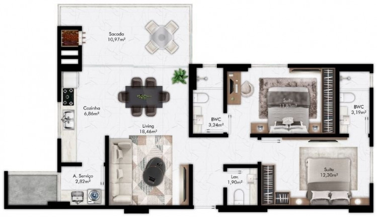 Imagem Imóvel com 3 Quartos à Venda, 118 m² em Meia Praia - Itapema Imagem Imóvel com 3 Quartos à Venda, 118 m² em Meia Praia - Itapema