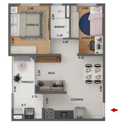 Apartamento com 2 Quartos à Venda, 34 m² em Limão - São Paulo