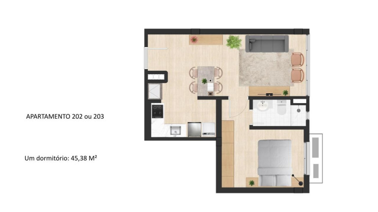 Imagem Imóvel com 1 Quarto à Venda, 45 m² em Petrópolis - Porto Alegre