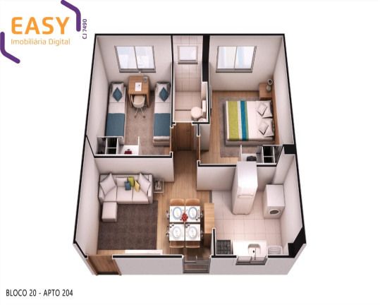 Imagem Imóvel com 2 Quartos à Venda, 44 m² em Jardim Alvorada - Nova Iguaçu Imagem Imóvel com 2 Quartos à Venda, 44 m² em Jardim Alvorada - Nova Iguaçu