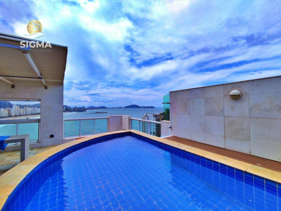 Imagem Cobertura com 3 Quartos à Venda, 195 m² em Jardim Astúrias - Guarujá