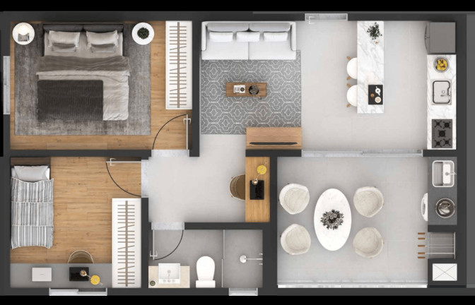 Imagem Apartamento com 3 Quartos à Venda, 58 m² em Centro - Pinhais Imagem Apartamento com 3 Quartos à Venda, 58 m² em Centro - Pinhais