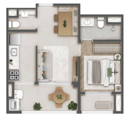 Imagem Imóvel com 1 Quarto à Venda, 26 m² em Jardim Das Acácias - São Paulo Imagem Imóvel com 1 Quarto à Venda, 26 m² em Jardim Das Acácias - São Paulo