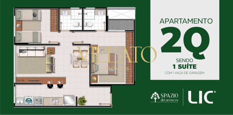 Imagem Apartamento com 2 Quartos à Venda, 56 m² em Vila Rosa - Goiânia Imagem Apartamento com 2 Quartos à Venda, 56 m² em Vila Rosa - Goiânia