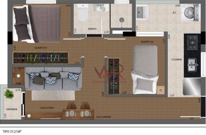 Imagem Apartamento com 2 Quartos à Venda, 37 m² em Cidade Líder - São Paulo