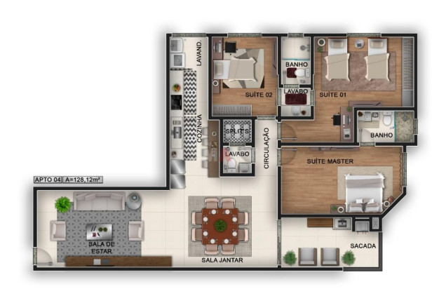 Imagem Apartamento com 2 Quartos à Venda, 80 m² em Jaraguá Esquerdo - Jaraguá Do Sul Imagem Apartamento com 2 Quartos à Venda, 80 m² em Jaraguá Esquerdo - Jaraguá Do Sul