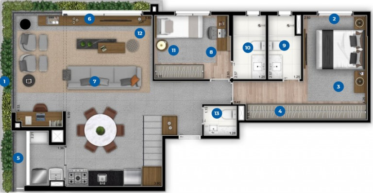 Imagem Imóvel com 2 Quartos à Venda, 145 m² em Brooklin Novo - São Paulo Imagem Imóvel com 2 Quartos à Venda, 145 m² em Brooklin Novo - São Paulo