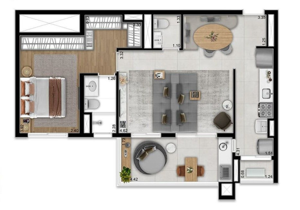 Imagem Apartamento com 2 Quartos à Venda, 48 m² em Vila Osasco - Osasco Imagem Apartamento com 2 Quartos à Venda, 48 m² em Vila Osasco - Osasco