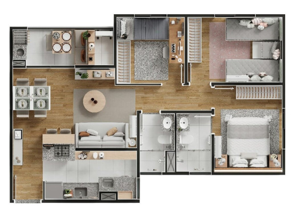 Imagem Imóvel com 3 Quartos à Venda, 64 m² em Bonfim - Campinas
