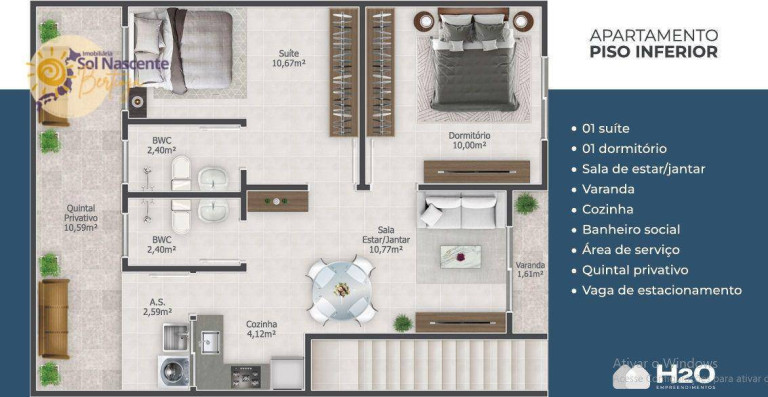 Imagem Apartamento com 2 Quartos à Venda, 55 m² em Centro - Bertioga Imagem Apartamento com 2 Quartos à Venda, 55 m² em Centro - Bertioga