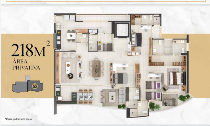 Imagem Apartamento com 4 Quartos à Venda, 218 m² em Aldeota - Fortaleza