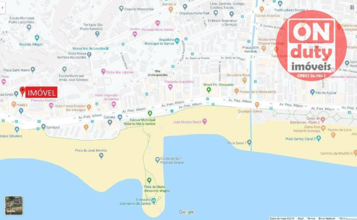 Imagem Apartamento com 2 Quartos à Venda, 60 m² em José Menino - Santos