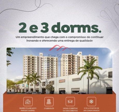 Apartamento com 3 Quartos à Venda, 71 m² em Parque Gabriel - Hortolândia