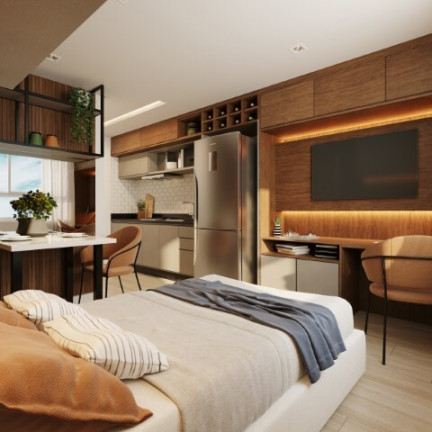 Imagem Apartamento com 1 Quarto à Venda, 27 m² em Centro - Curitiba