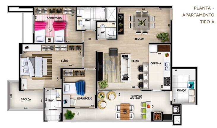 Imagem Apartamento com 3 Quartos à Venda, 137 m² em Centro - Foz Do Iguaçu
