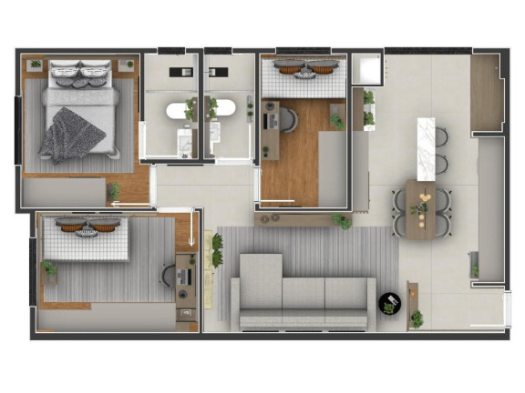 Imagem Apartamento com 3 Quartos à Venda, 68 m² em Zona 07 - Maringá Imagem Apartamento com 3 Quartos à Venda, 68 m² em Zona 07 - Maringá