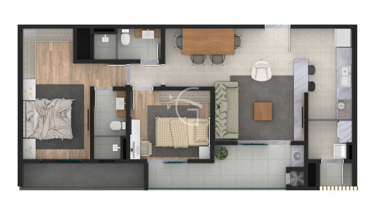 Imagem Apartamento com 2 Quartos à Venda, 76 m² em Saguaçu - Joinville