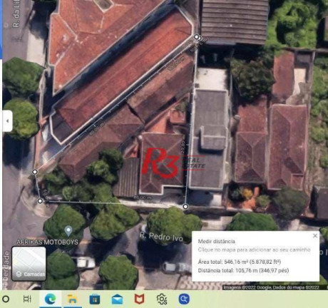 Imagem Terreno para Alugar, 546 m² em Embaré - Santos Imagem Terreno para Alugar, 546 m² em Embaré - Santos