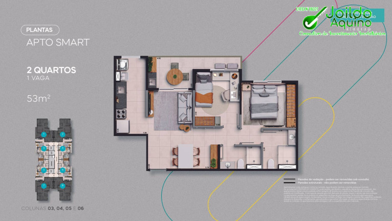 Imagem Apartamento com 2 Quartos à Venda, 53 m² em Praia Do Futuro Ii - Fortaleza