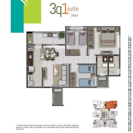 Imagem Apartamento com 3 Quartos à Venda, 74 m² em Santa Genoveva - Goiânia