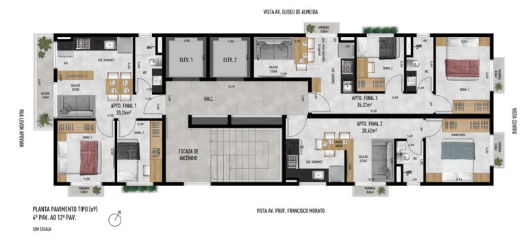Imagem Imóvel com 2 Quartos à Venda, 37 m² em Jardim Trussardi - São Paulo Imagem Imóvel com 2 Quartos à Venda, 37 m² em Jardim Trussardi - São Paulo