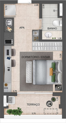 Imagem Imóvel com 1 Quarto à Venda, 29 m² em Ibirapuera - São Paulo Imagem Imóvel com 1 Quarto à Venda, 29 m² em Ibirapuera - São Paulo