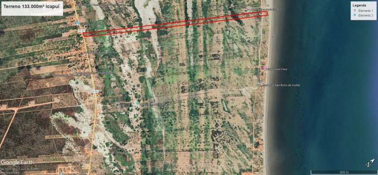 Imagem Terreno à Venda, 133.000 m² em Praia De Barrinha - Icapuí Imagem Terreno à Venda, 133.000 m² em Praia De Barrinha - Icapuí