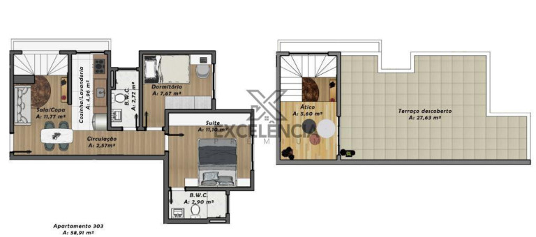Imagem Apartamento com 2 Quartos à Venda, 58 m² em Boneca Do Iguaçu - São José Dos Pinhais Imagem Apartamento com 2 Quartos à Venda, 58 m² em Boneca Do Iguaçu - São José Dos Pinhais