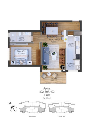 Imagem Apartamento com 1 Quarto à Venda, 76 m² em Moura - Gramado Imagem Apartamento com 1 Quarto à Venda, 76 m² em Moura - Gramado