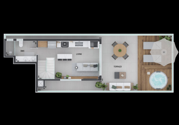 Imagem Cobertura com 3 Quartos à Venda, 133 m² em Portão - Curitiba