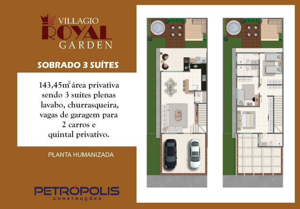 Imagem Casa de Condomínio com 3 Quartos à Venda, 143 m² em Cardoso Continuação - Aparecida De Goiânia