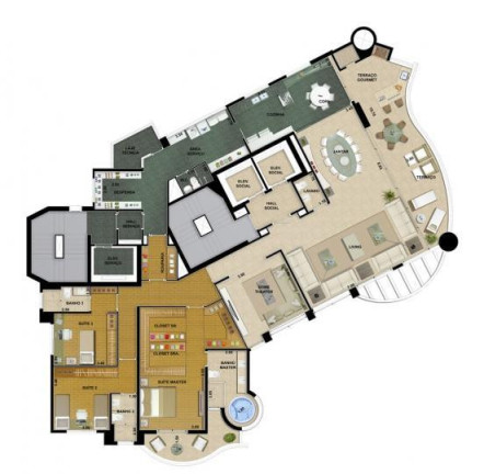 Imagem Apartamento com 4 Quartos à Venda, 265 m² em Anália Franco - São Paulo Imagem Apartamento com 4 Quartos à Venda, 265 m² em Anália Franco - São Paulo