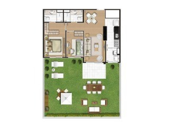 Imagem Imóvel com 1 Quarto à Venda, 61 m² em Morumbi - São Paulo