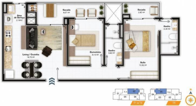 Imagem Apartamento com 2 Quartos à Venda, 75 m² em Itacorubi - Florianópolis Imagem Apartamento com 2 Quartos à Venda, 75 m² em Itacorubi - Florianópolis