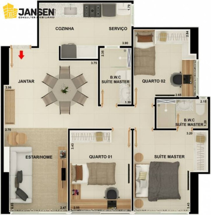 Imagem Apartamento com 2 Quartos à Venda, 66 m² em Manaíra - João Pessoa Imagem Apartamento com 2 Quartos à Venda, 66 m² em Manaíra - João Pessoa