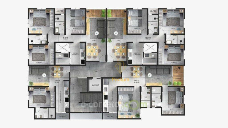 Imagem Apartamento com 2 Quartos à Venda, 59 m² em Bessa - João Pessoa Imagem Apartamento com 2 Quartos à Venda, 59 m² em Bessa - João Pessoa