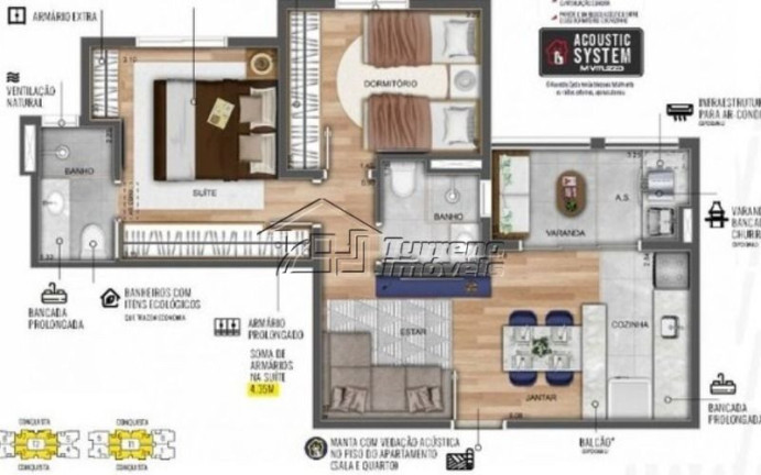 Imagem Apartamento com 2 Quartos à Venda, 55 m² em Parque Industrial - São José Dos Campos Imagem Apartamento com 2 Quartos à Venda, 55 m² em Parque Industrial - São José Dos Campos