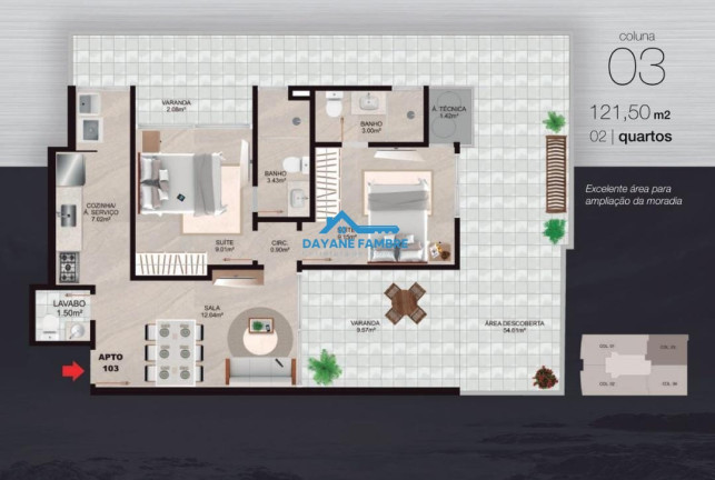 Imagem Apartamento com 2 Quartos à Venda, 87 m² Imagem Apartamento com 2 Quartos à Venda, 87 m²
