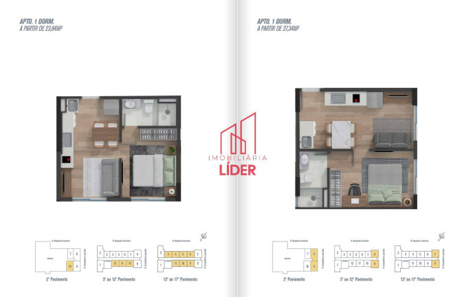 Imagem Apartamento com 1 Quarto à Venda, 24 m² em Centro - Curitiba