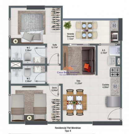 Imagem Apartamento com 2 Quartos à Venda, 57 m² em Vila Guilhermina - Praia Grande Imagem Apartamento com 2 Quartos à Venda, 57 m² em Vila Guilhermina - Praia Grande