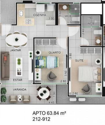 Imagem Apartamento com 2 Quartos à Venda, 64 m² em Cabo Branco - João Pessoa Imagem Apartamento com 2 Quartos à Venda, 64 m² em Cabo Branco - João Pessoa