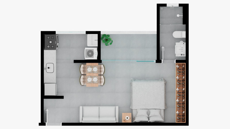 Imagem Kitnet com 1 Quarto à Venda, 34 m² em Conjunto Habitacional Terra Dos Ipês - Pindamonhangaba Imagem Kitnet com 1 Quarto à Venda, 34 m² em Conjunto Habitacional Terra Dos Ipês - Pindamonhangaba