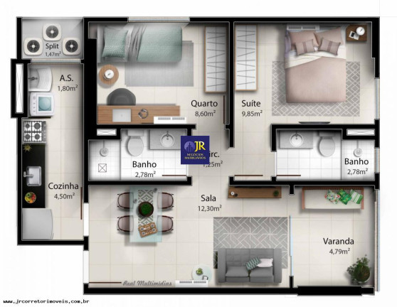 Imagem Apartamento com 3 Quartos à Venda,  em Praia De Itaparica - Vila Velha