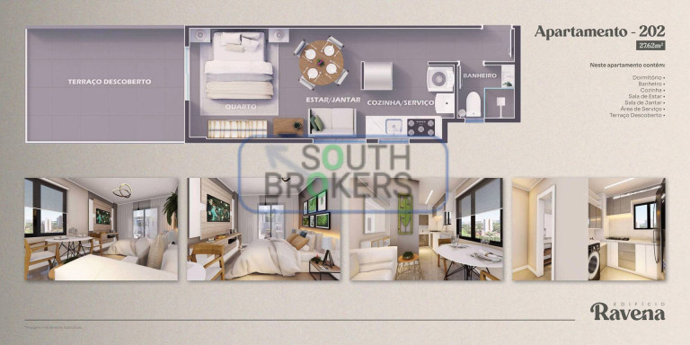 Imagem Apartamento com 2 Quartos à Venda, 27 m² em Hauer - Curitiba Imagem Apartamento com 2 Quartos à Venda, 27 m² em Hauer - Curitiba