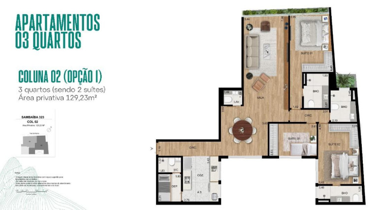 Imagem Apartamento com 3 Quartos à Venda, 129 m² em Leblon - Rio De Janeiro