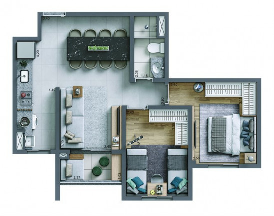Imagem Apartamento com 3 Quartos à Venda, 69 m² em Rudge Ramos - São Bernardo Do Campo Imagem Apartamento com 3 Quartos à Venda, 69 m² em Rudge Ramos - São Bernardo Do Campo